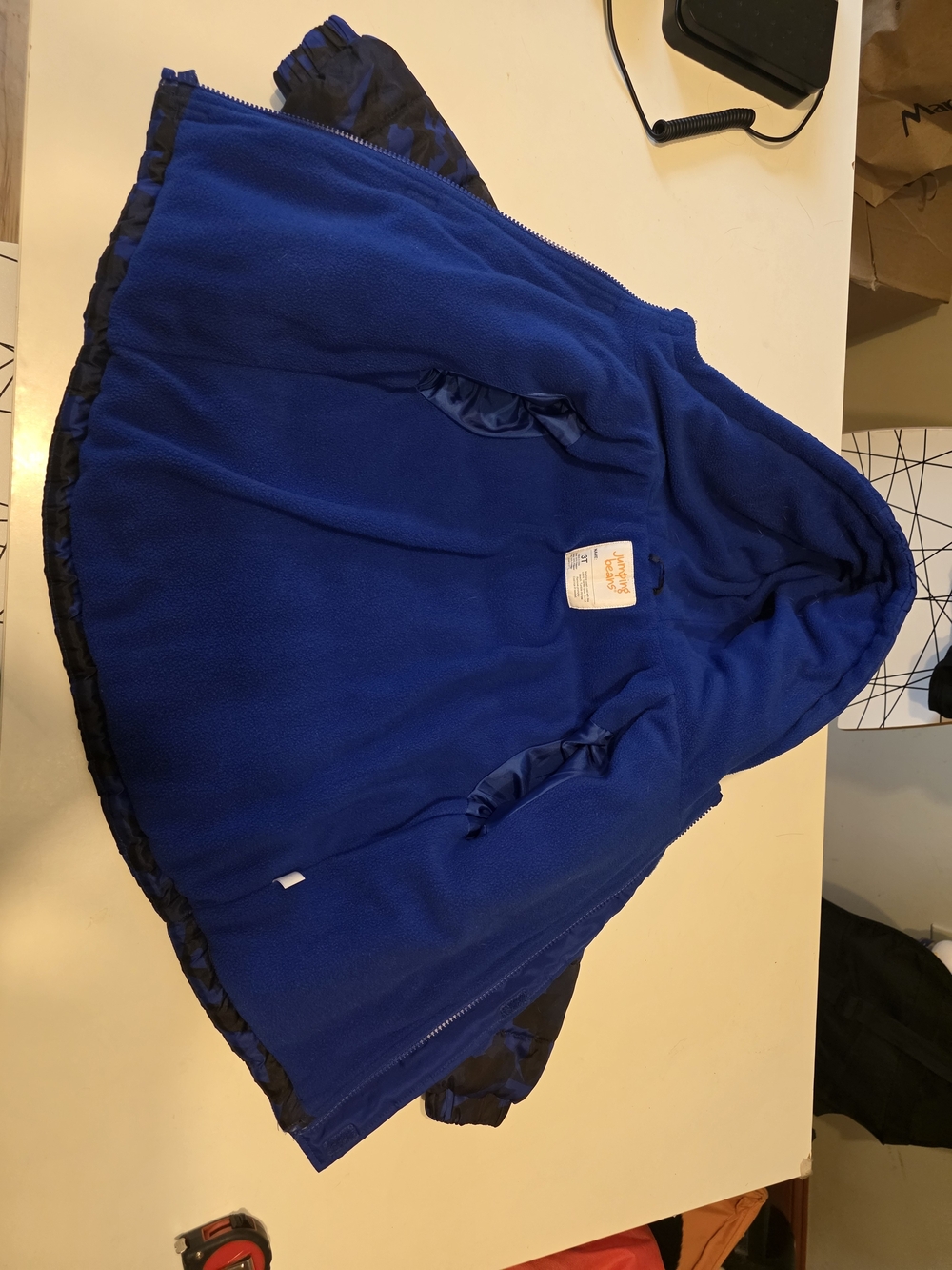 jumping beans Navy Blue Puffer Jacket with Hood